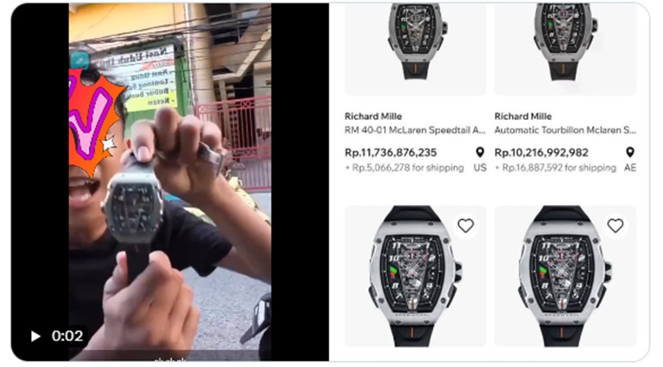 Jam Tangan RM Ahmad Sahroni